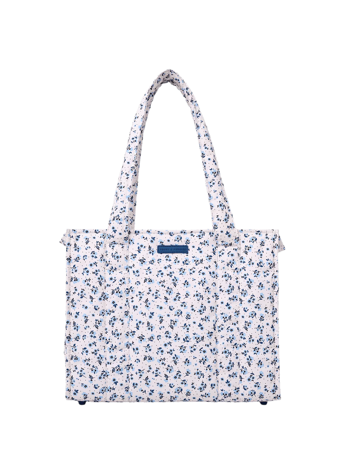 On The Go Tote Blue Floral