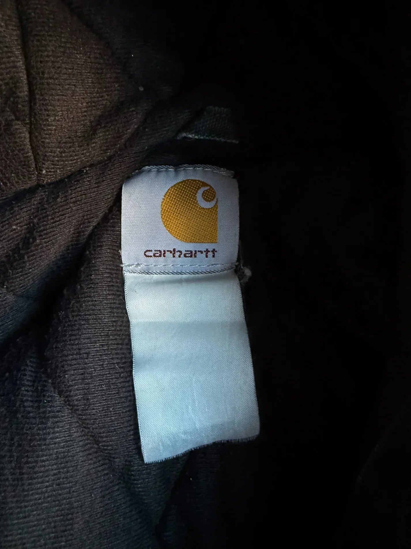 Vintage Faded Black Hooded Yankees Carhartt Jacket