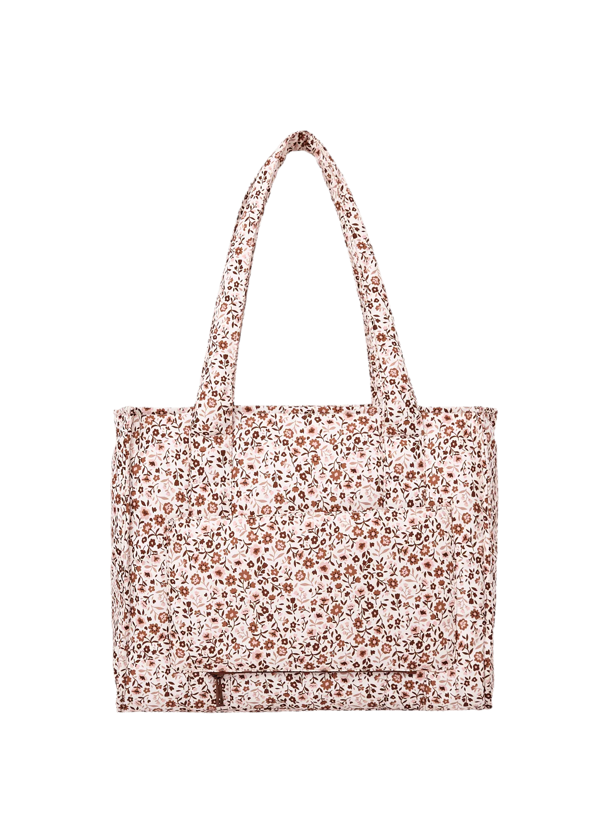 On The Go Tote Fall Brown Floral