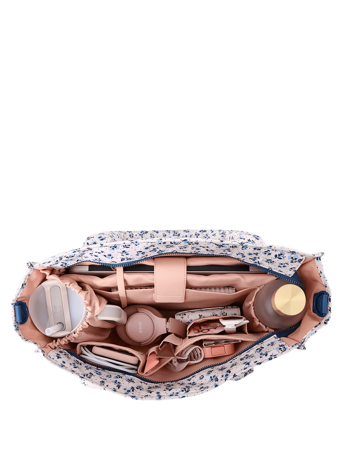 On The Go Tote Blue Floral