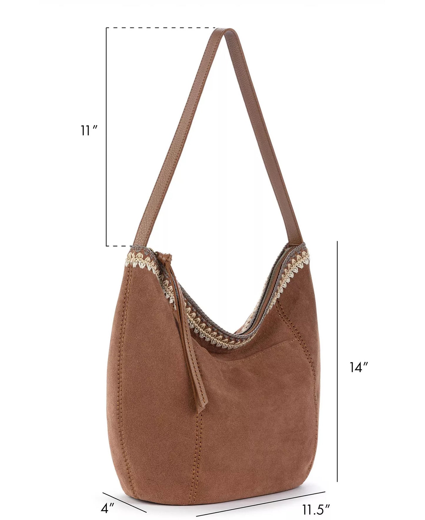 Women's Sequoia Leather Large Hobo Bag