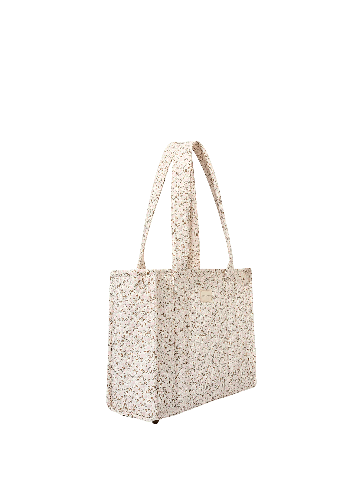 On The Go Tote Brown Floral
