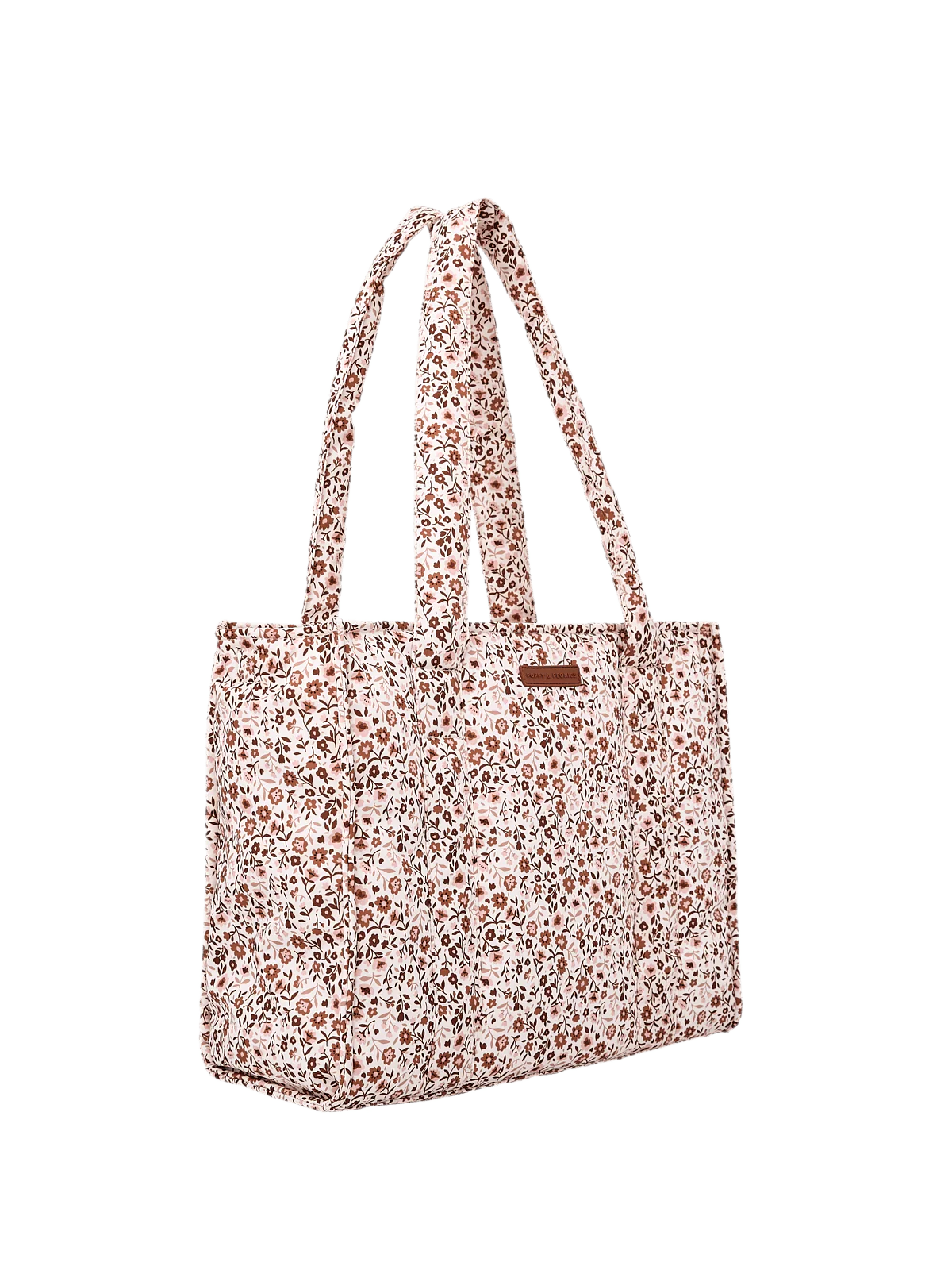On The Go Tote Fall Brown Floral