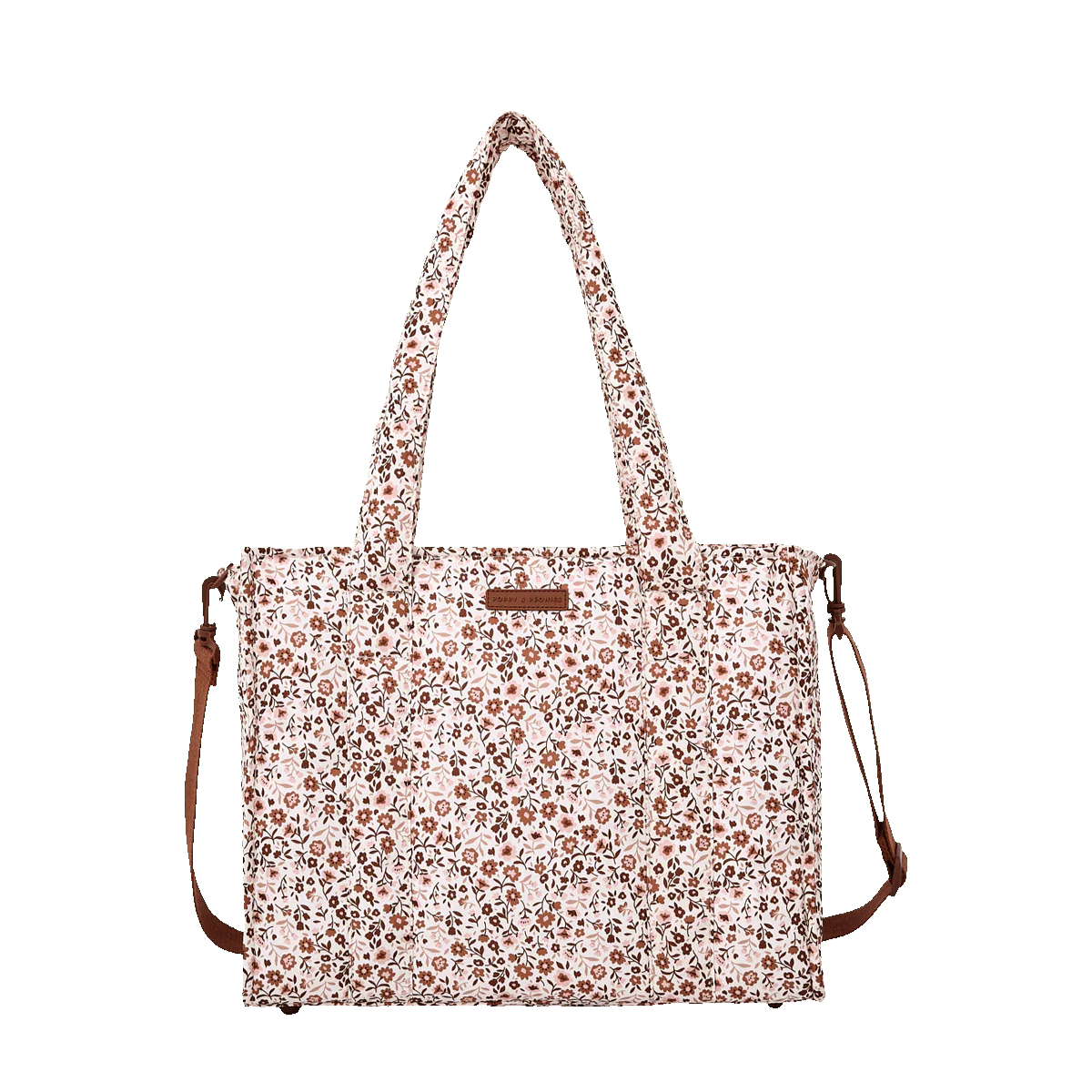 On The Go Tote Fall Brown Floral