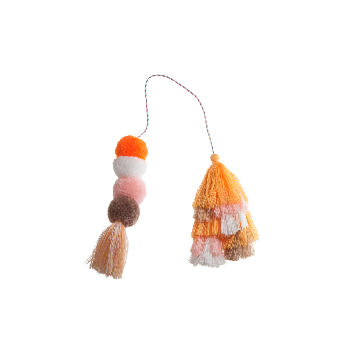 Bogg Bag Bauble - Creamsicle Double Tassel