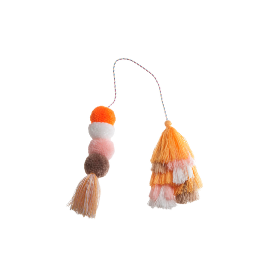 Bogg Bag Bauble - Creamsicle Double Tassel
