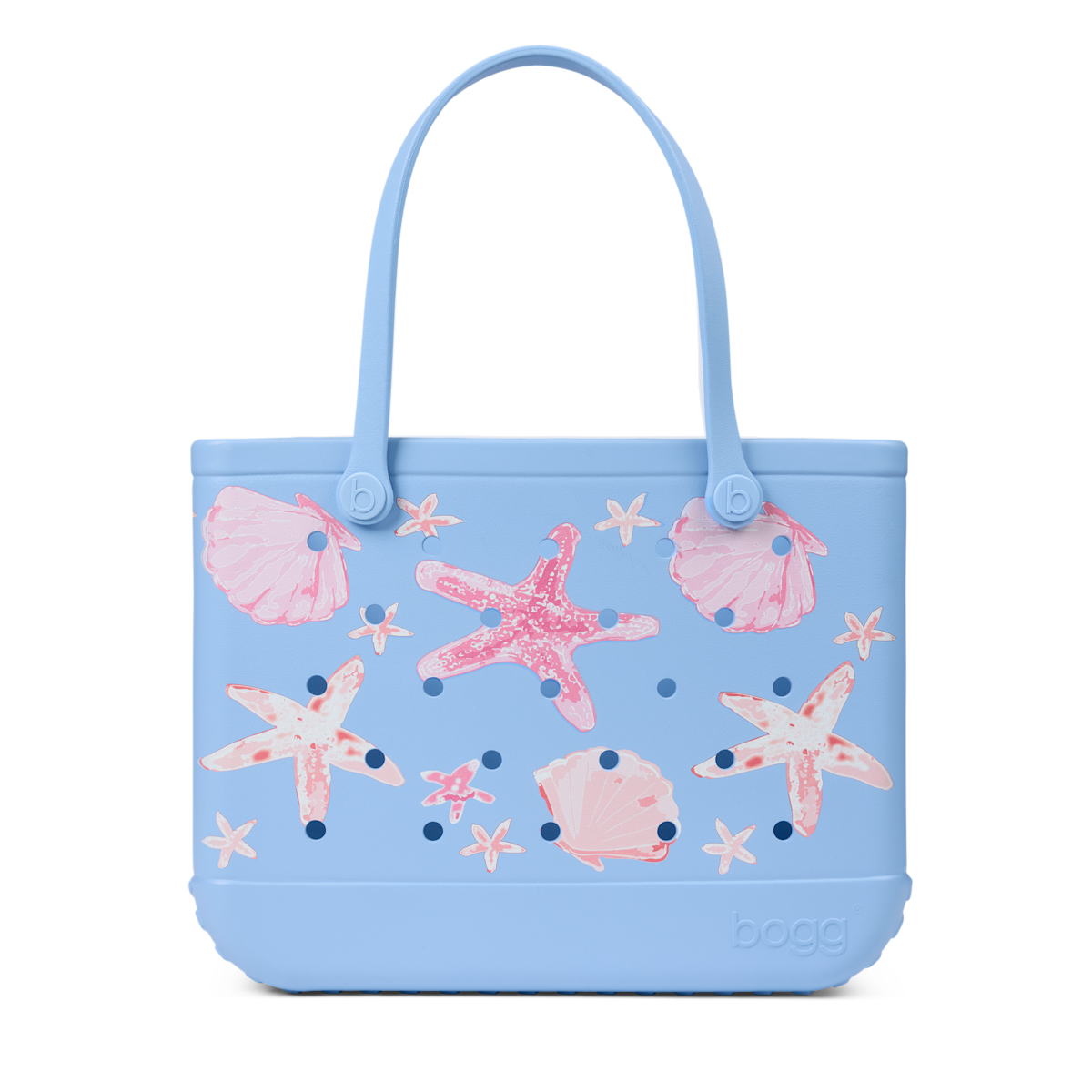 Original Bogg Bag - Carolina Blue Shells and Starfish