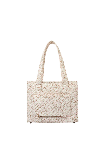 On The Go Tote Brown Floral