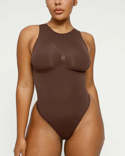 Bare Essentials™ Skin Flow™ 2.0 High Neck Thong Bodysuit