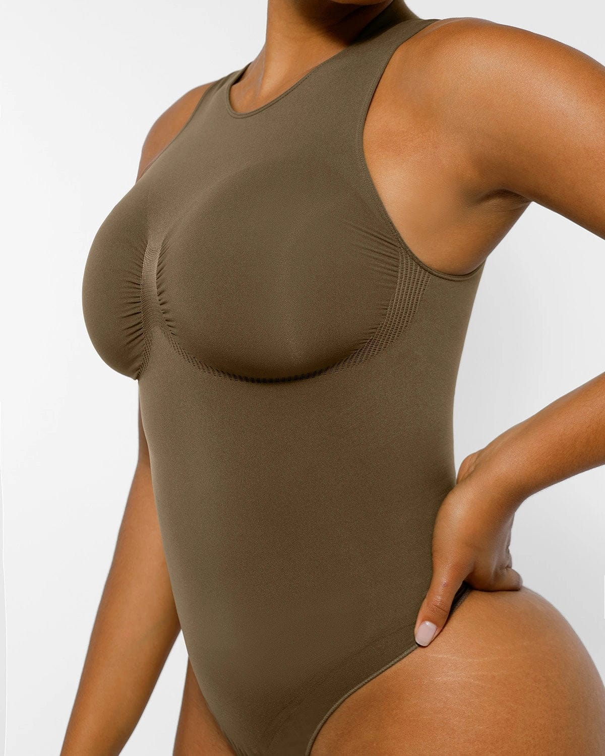 Bare Essentials™ Skin Flow™ 2.0 High Neck Thong Bodysuit