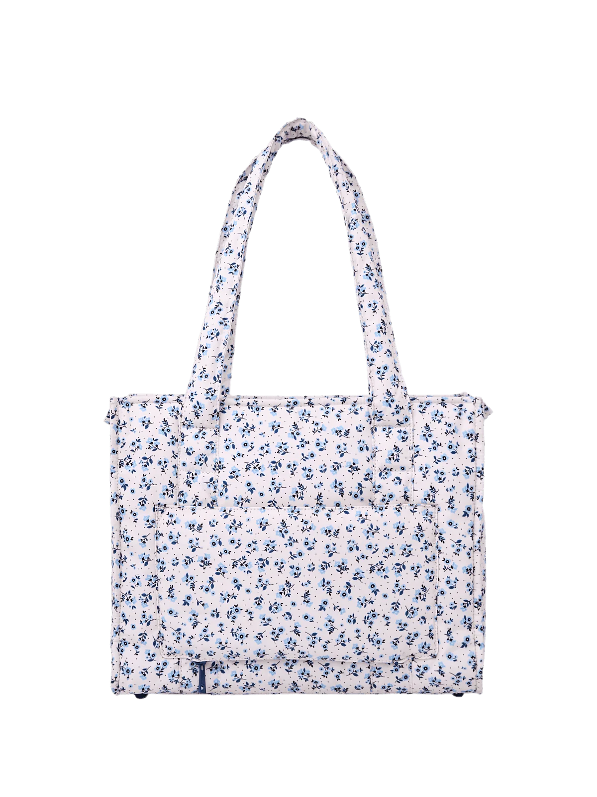 On The Go Tote Blue Floral