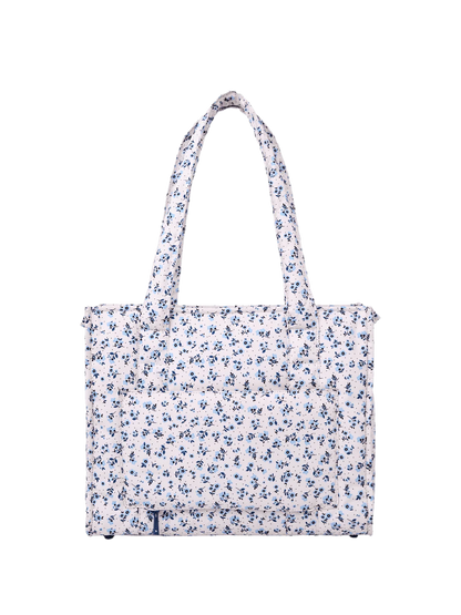 On The Go Tote Blue Floral