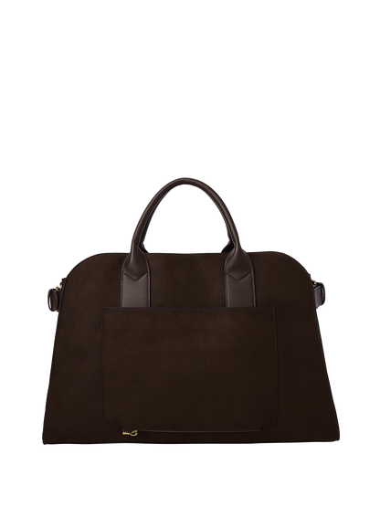 Uptown Tote Suede Espresso