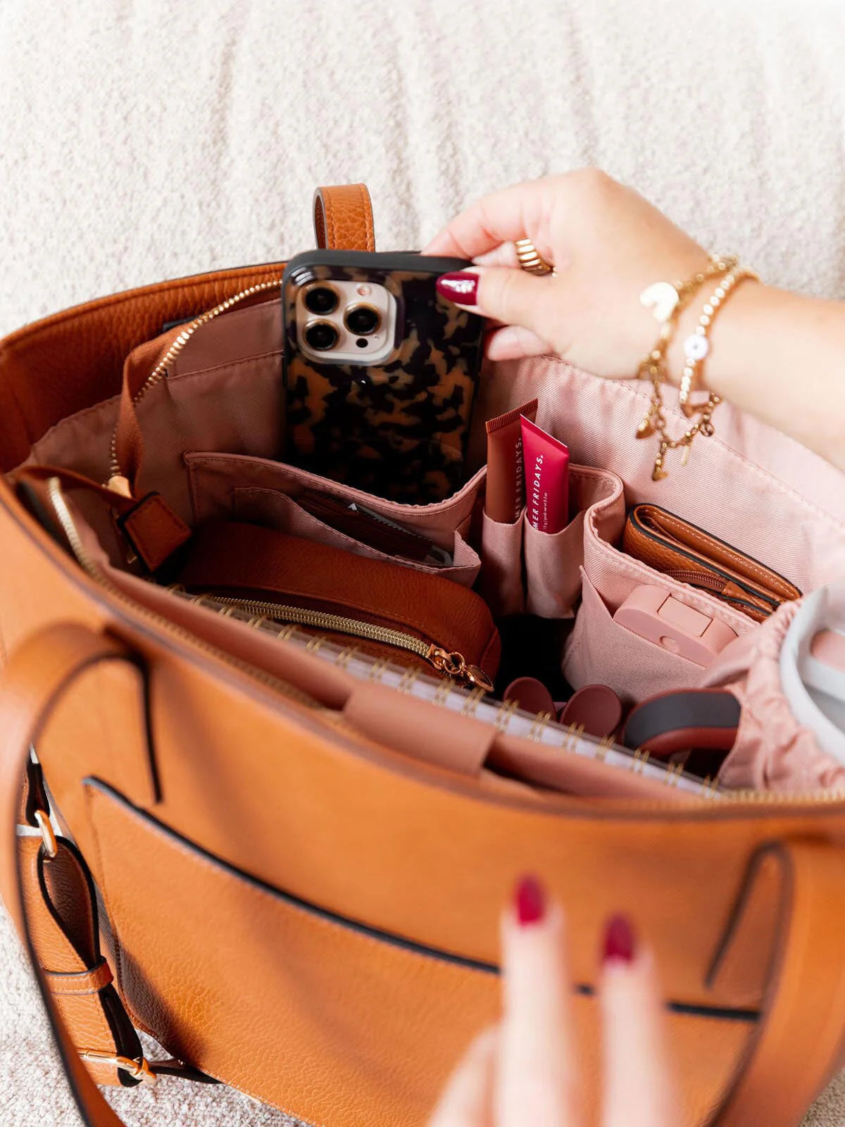 Go-Getter Tote Cognac