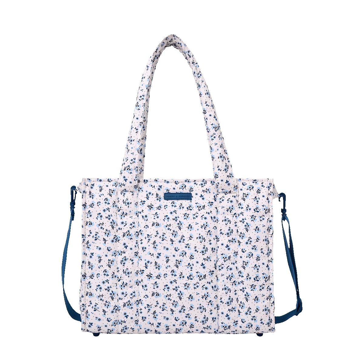On The Go Tote Blue Floral