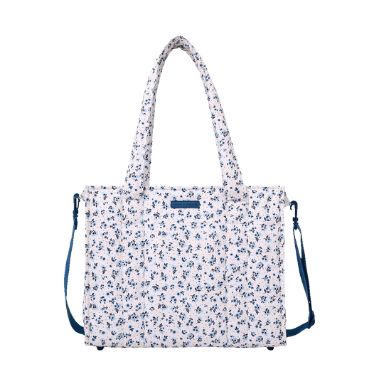 On The Go Tote Blue Floral