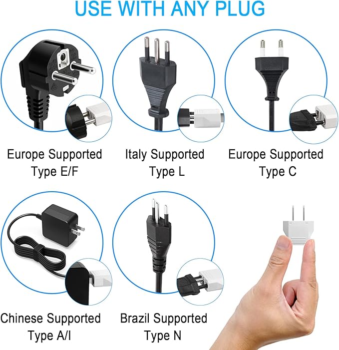 4-Pack 220V to 110V Adapter Plug Converter