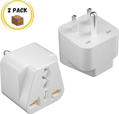 Universal Travel Plug Adapter – Compact Multi-National Outlet Converter (US to Worldwide), 110V–250V Power Compatibility