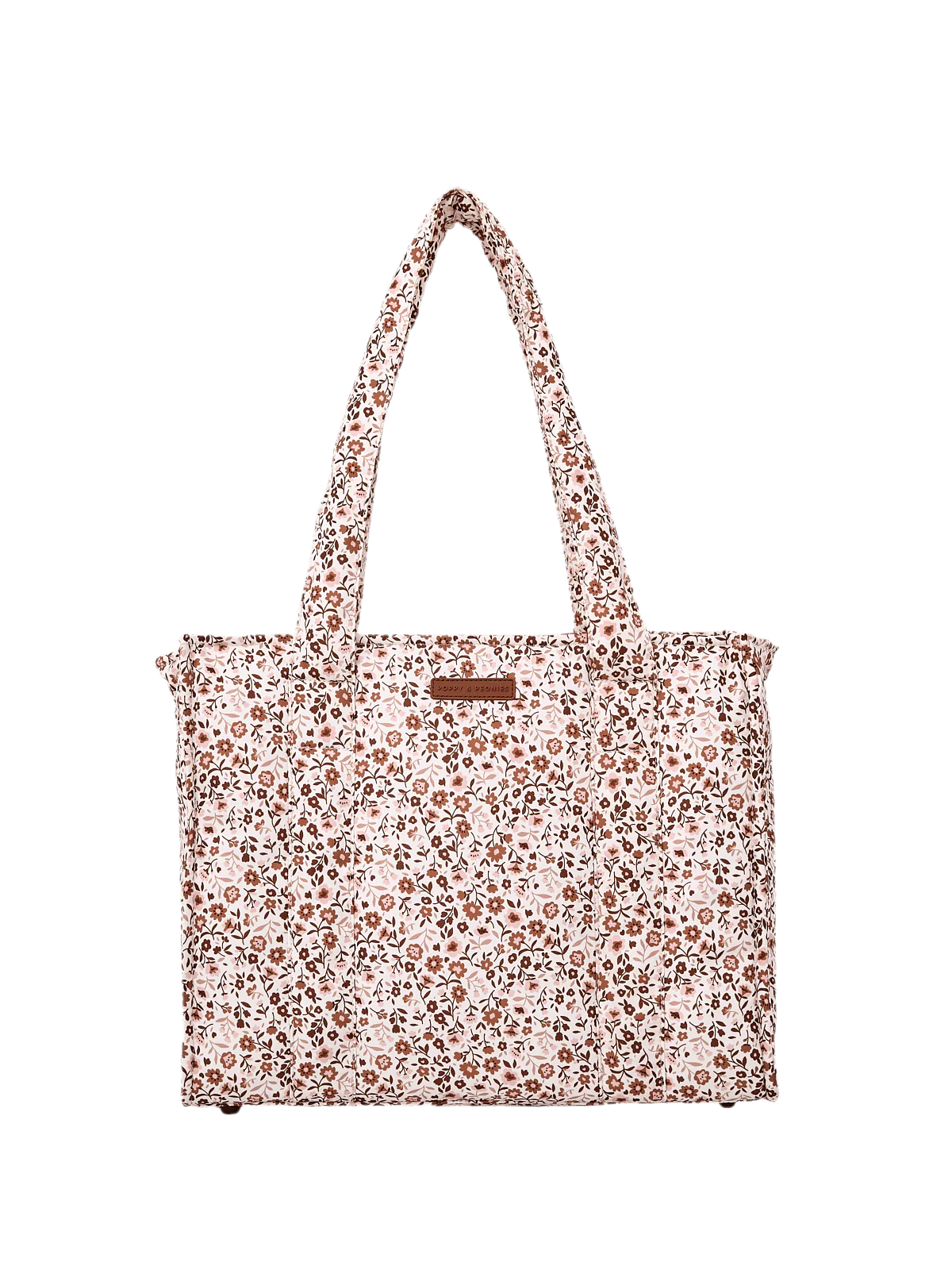 On The Go Tote Fall Brown Floral