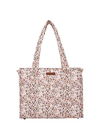 On The Go Tote Fall Brown Floral
