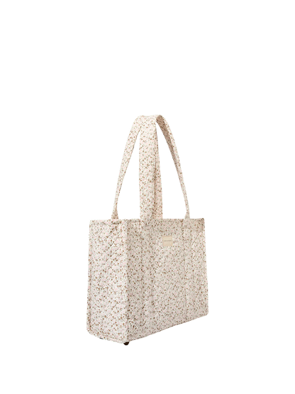 On The Go Tote Brown Floral