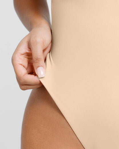 Bare Essentials™ AirSlim® Backless U Plunge Thong Bodysuit