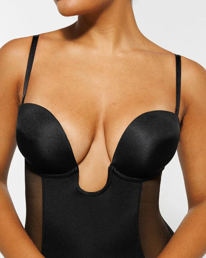 BOOT-YEAH™ MeshSmooth™ Deep Plunge Bodysuit