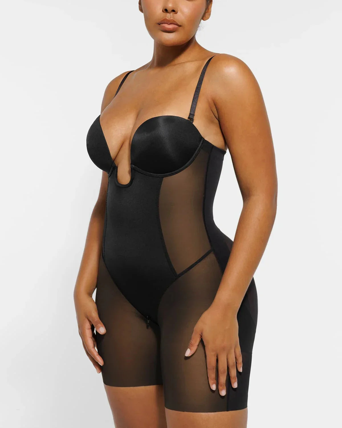BOOT-YEAH™ MeshSmooth™ Deep Plunge Bodysuit