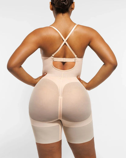 BOOT-YEAH™ MeshSmooth™ Deep Plunge Bodysuit