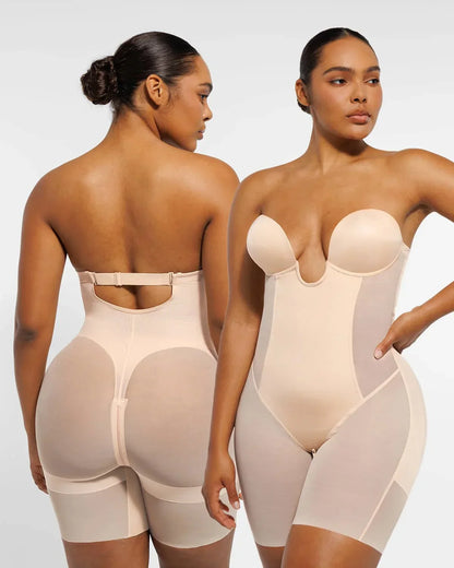 BOOT-YEAH™ MeshSmooth™ Deep Plunge Bodysuit