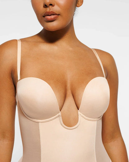 BOOT-YEAH™ MeshSmooth™ Deep Plunge Bodysuit