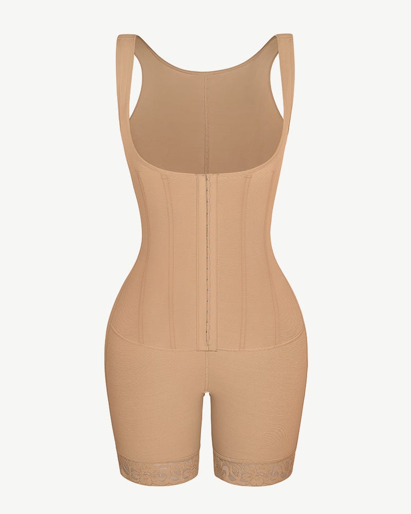 Bare Essentials™ AirSlim® Flexible Boning Open Bust Full Bodysuit