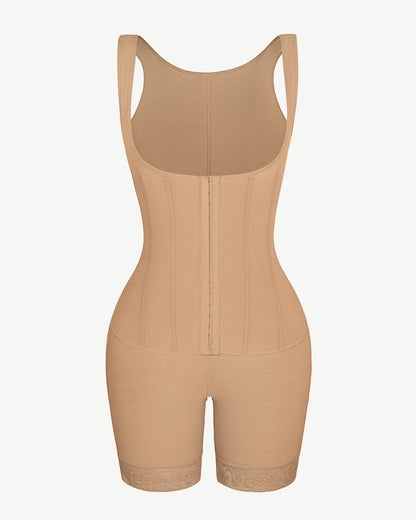 Bare Essentials™ AirSlim® Flexible Boning Open Bust Full Bodysuit