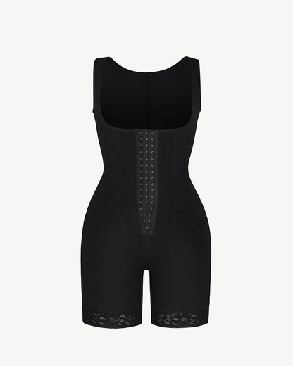 Bare Essentials™ AirSlim® Flexible Boning Open Bust Full Bodysuit