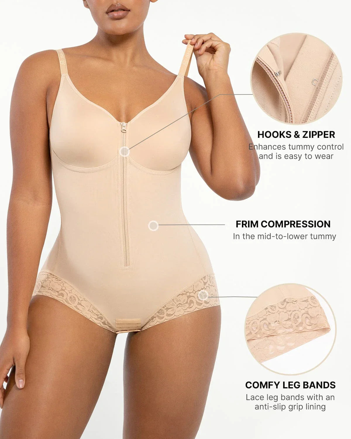 Bare Essentials™ AirSlim® Hourglass Full Body Brief Bodysuit