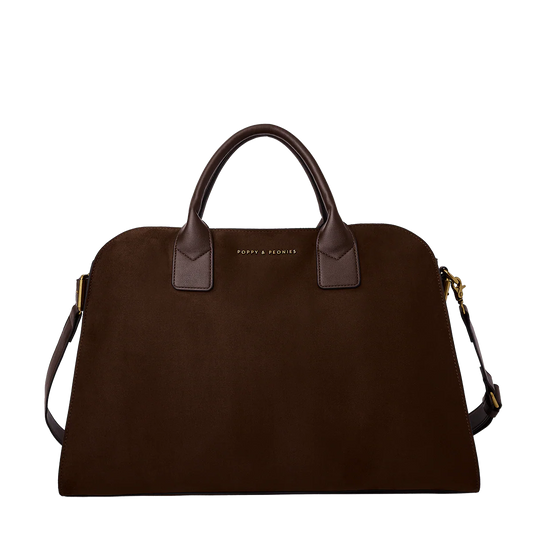 Uptown Tote Suede Espresso