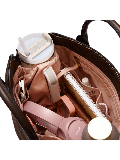 Uptown Tote Suede Espresso