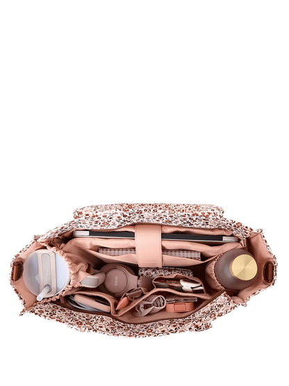 On The Go Tote Fall Brown Floral