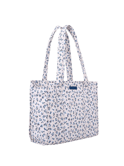 On The Go Tote Blue Floral
