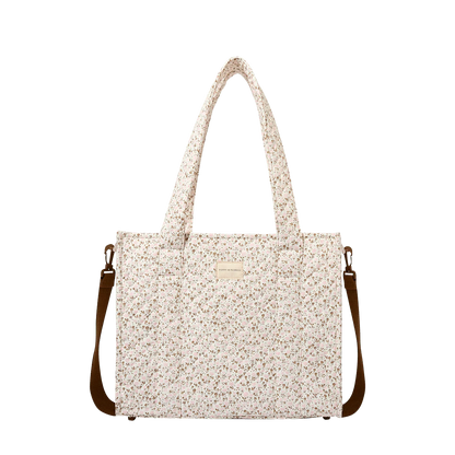On The Go Tote Brown Floral