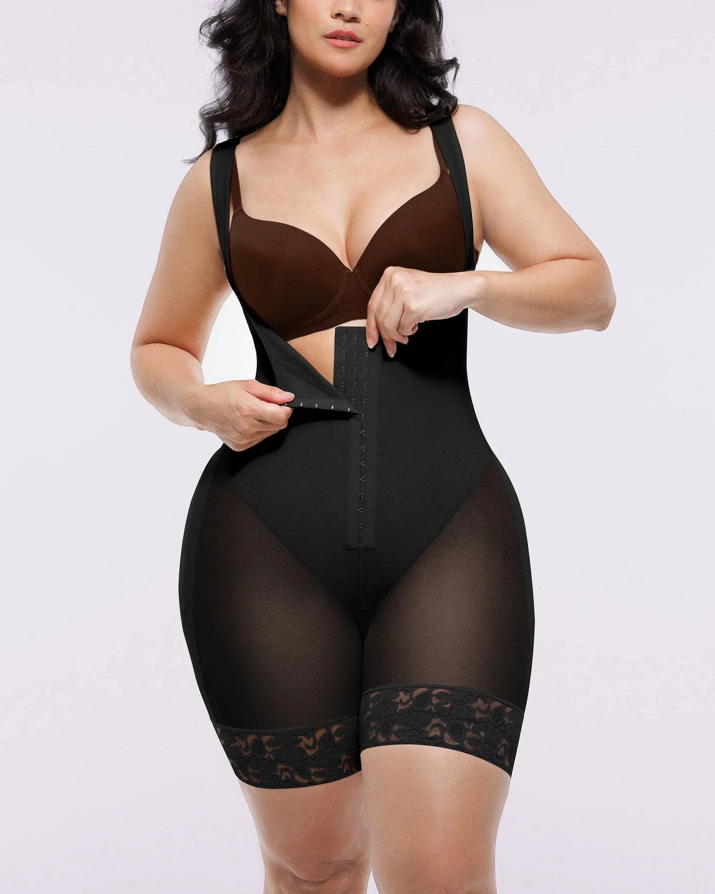 BOOT-YEAH™ AirSlim® Extreme Compression Open Bust Bodysuit