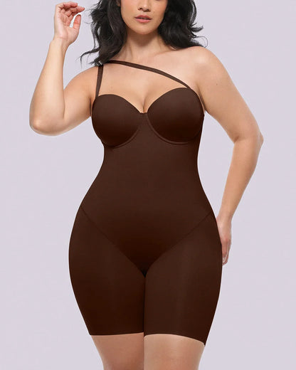 Bare Essentials™ AirSlim® Strapless Mid Thigh Bodysuit