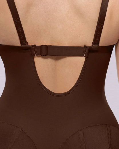 Bare Essentials™ AirSlim® Strapless Mid Thigh Bodysuit
