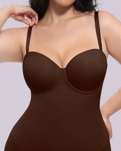 Bare Essentials™ AirSlim® Strapless Mid Thigh Bodysuit
