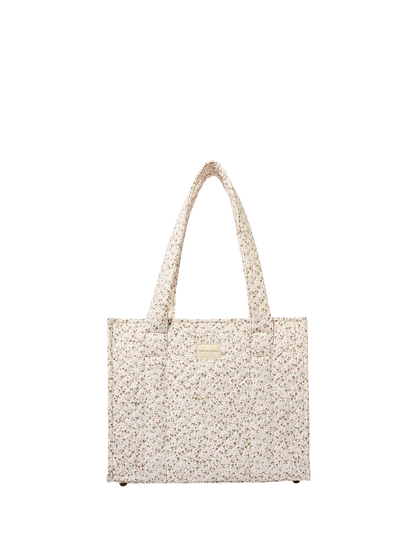 On The Go Tote Brown Floral