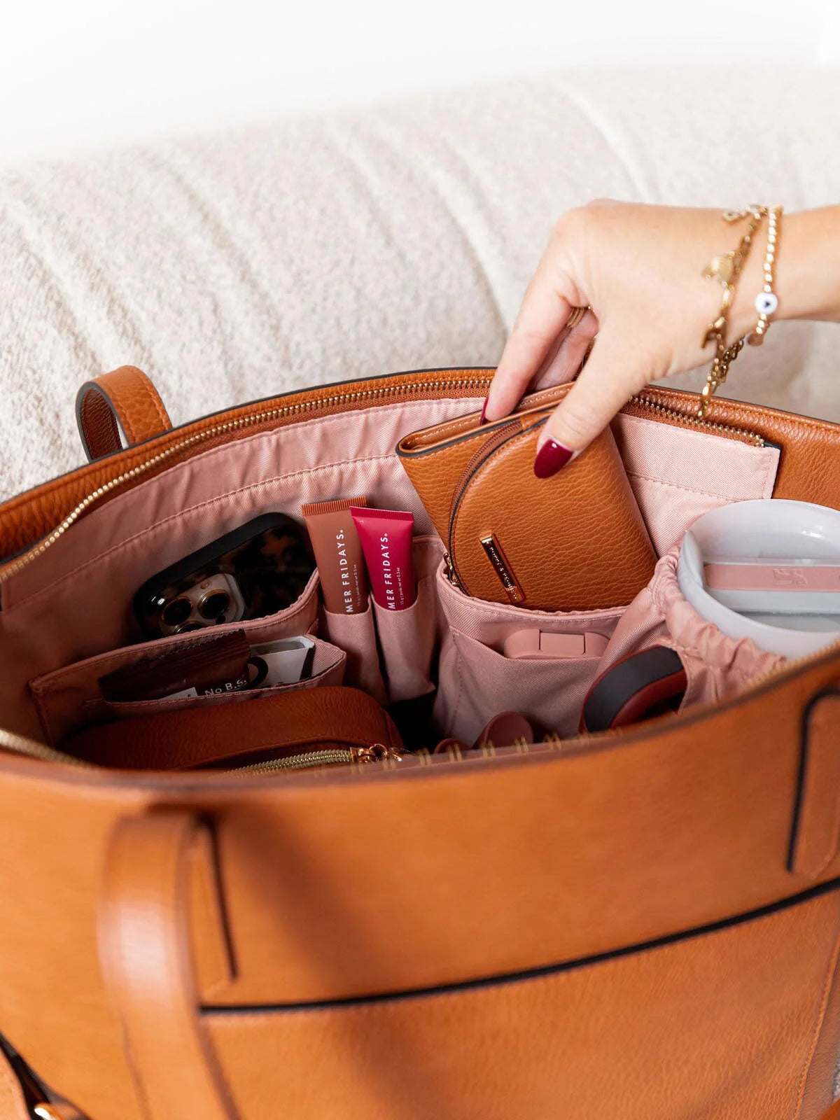 Go-Getter Tote Cognac