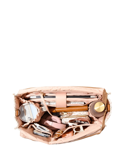 On The Go Tote Brown Floral