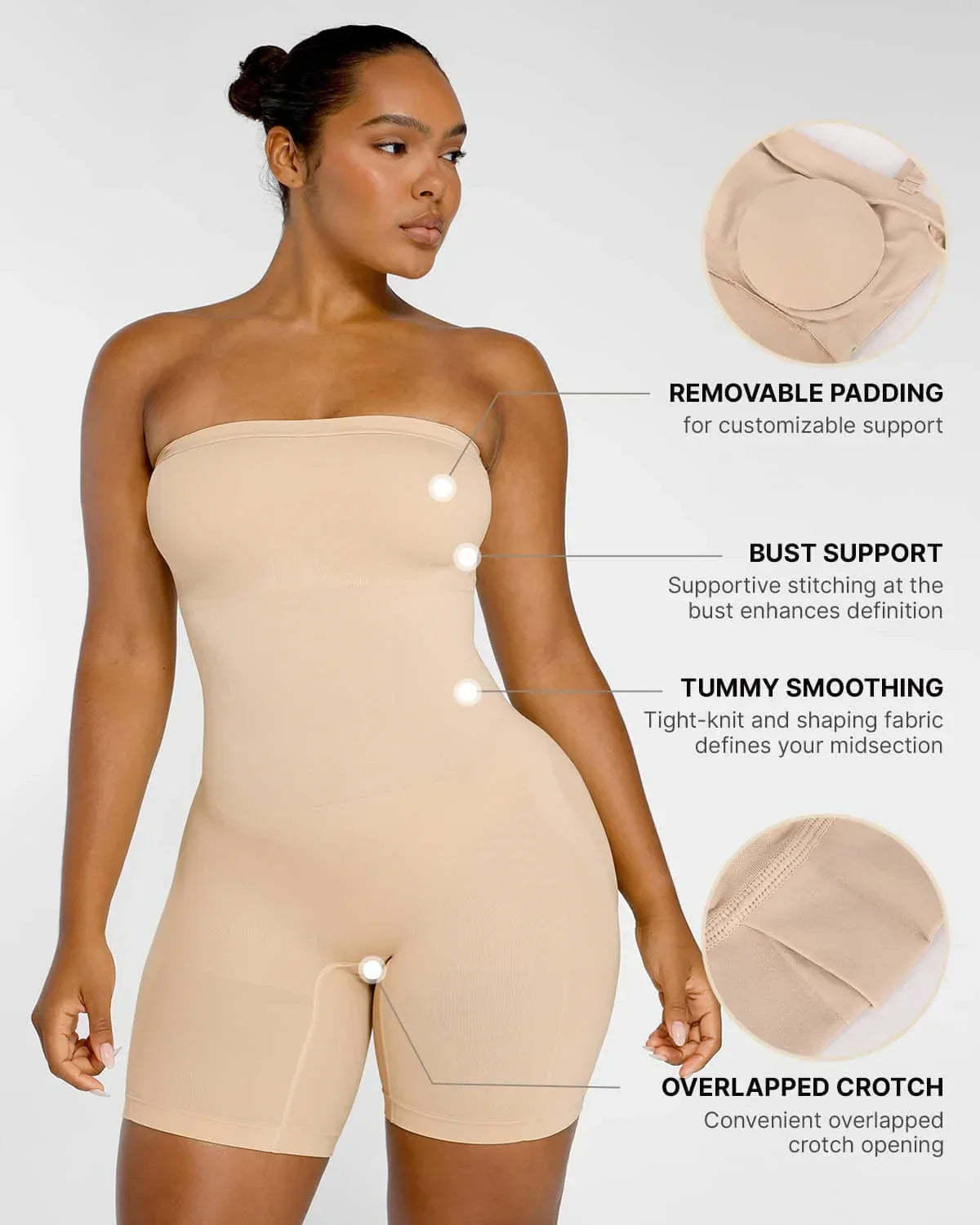 Bare Essentials™ Skin Flow™ Seamless Sculpt Strapless Bodysuit