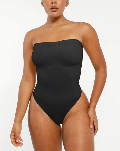Bare Essentials™ Skin Flow™ Strapless Sculpt Thong Bodysuit