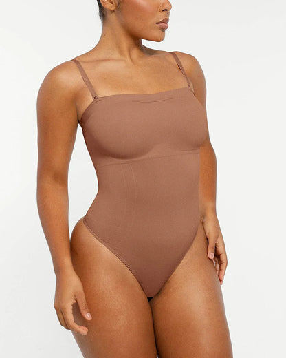 Bare Essentials™ Skin Flow™ Strapless Sculpt Thong Bodysuit